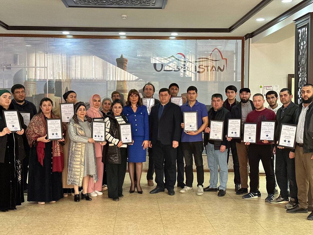 In Bukhara, the owners of family guest houses - participants of the pilot project were awarded certificates of assigning a category to a family guest house
