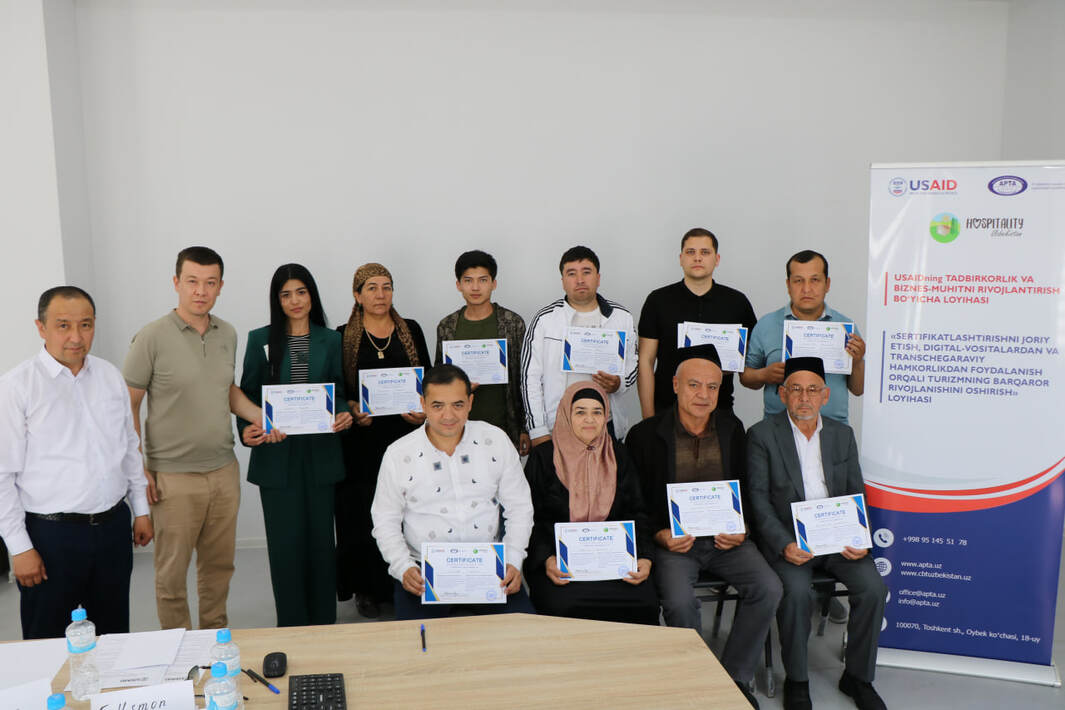 Classification of family guest houses: Training seminar for representatives of CBT in Shakhrisabz